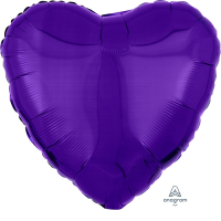 Сердце металлик Purple