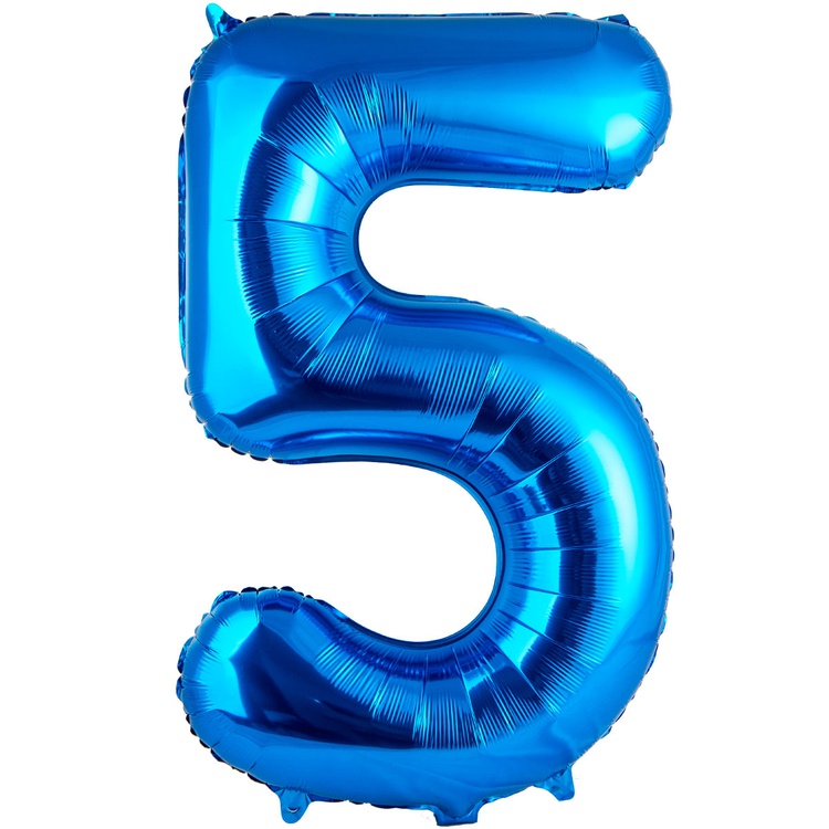 Цифра 5 Blue 