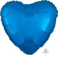Сердце металлик Blue