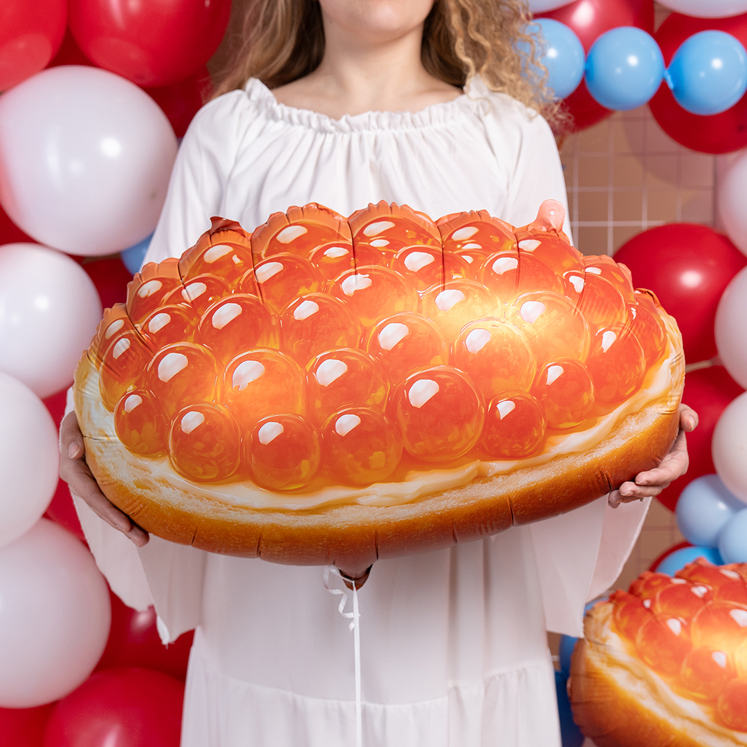Шар бутерброд с икрой