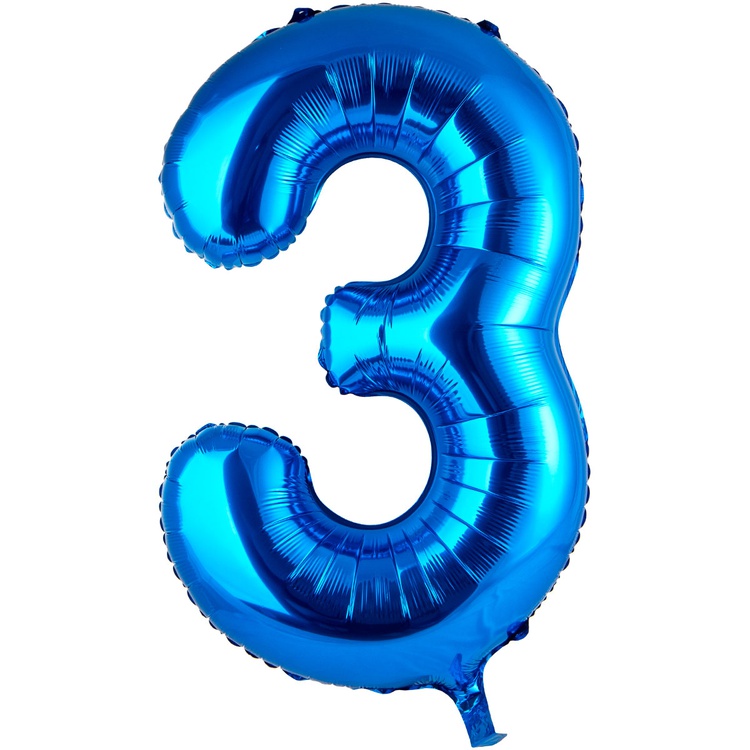 Цифра 3 Blue 