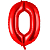 Цифра 0 Red