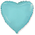 Сердце 70см пастель Blue
