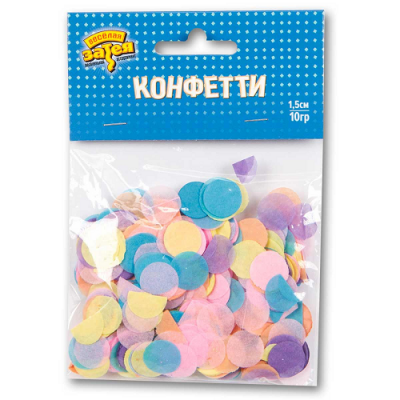 Конфетти Круги тишью ассорт Нежное 10гр