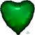 Сердце сатин Emerald