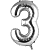 Цифра 3 Silver