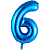 Цифра 6 Blue