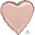 Сердце металлик Rose Gold