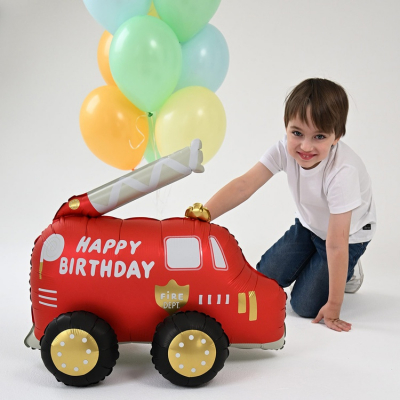 Машина пожарная Happy Birthday